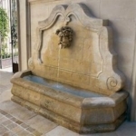 ANTIQUE FOUNTAIN OF PROVENCE STYLE,HANDMADE QUARRY STONE CAVED